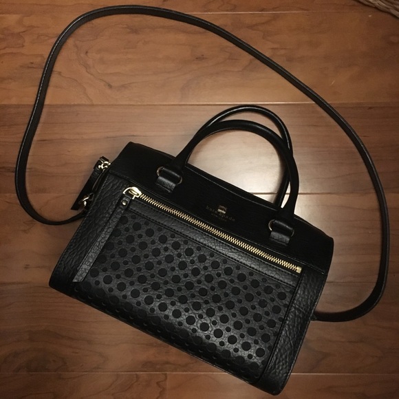 Kate Spade Black Bowler with detail front - Picture 2 of 8